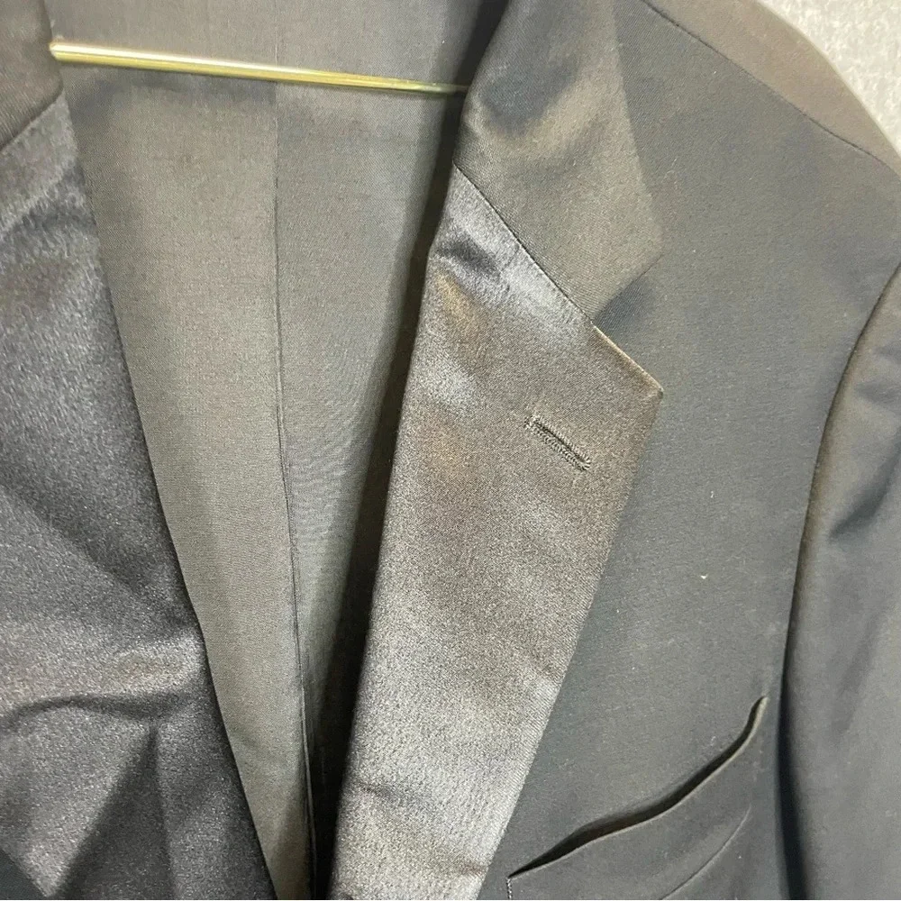 VTG Hugo Boss Baker Jazz Tuxedo Black Blazer Sports Jacket
